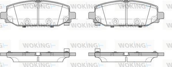 Woking P19443.02 - Гальмівні колодки, дискові гальма autocars.com.ua