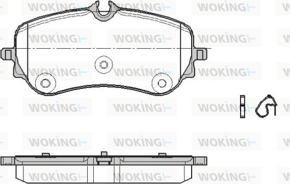 Woking P19483.00 - Гальмівні колодки, дискові гальма autocars.com.ua