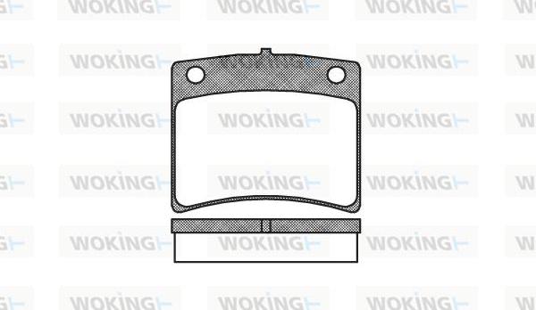 Woking P1953.20 - Гальмівні колодки, дискові гальма autocars.com.ua