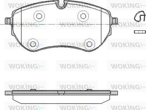 Woking P19533.00 - Гальмівні колодки, дискові гальма autocars.com.ua