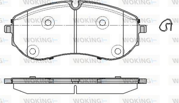 Woking P19573.00 - Гальмівні колодки, дискові гальма autocars.com.ua