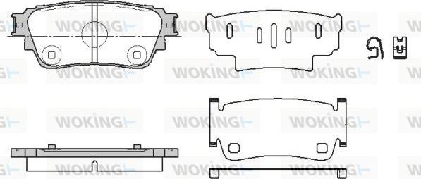 Woking P19613.00 - Гальмівні колодки, дискові гальма autocars.com.ua