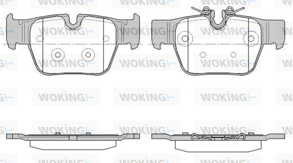 Woking P19683.00 - Тормозные колодки, дисковые, комплект avtokuzovplus.com.ua