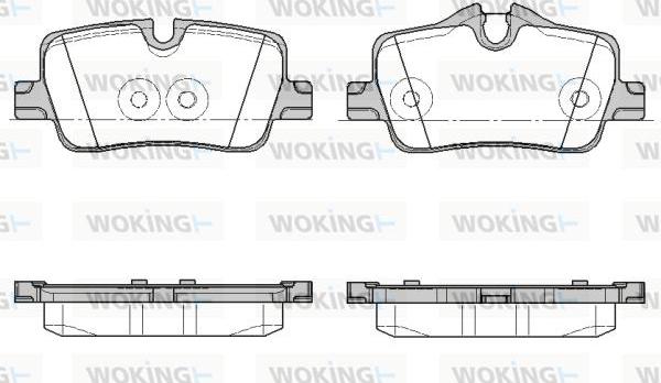 Woking P19733.00 - Тормозные колодки, дисковые, комплект avtokuzovplus.com.ua