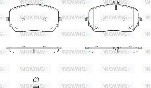 Woking P19793.00 - Гальмівні колодки, дискові гальма autocars.com.ua