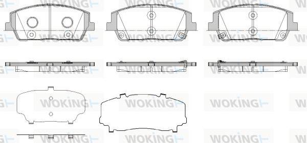 Woking P19803.02 - Гальмівні колодки, дискові гальма autocars.com.ua
