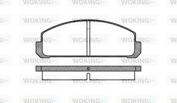 Woking P1993.20 - Гальмівні колодки, дискові гальма autocars.com.ua