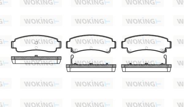 Woking P2023.02 - Тормозные колодки, дисковые, комплект avtokuzovplus.com.ua