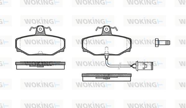 Woking P2043.02 - Гальмівні колодки, дискові гальма autocars.com.ua