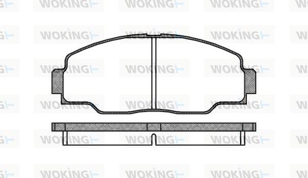 Woking P2083.00 - Гальмівні колодки, дискові гальма autocars.com.ua