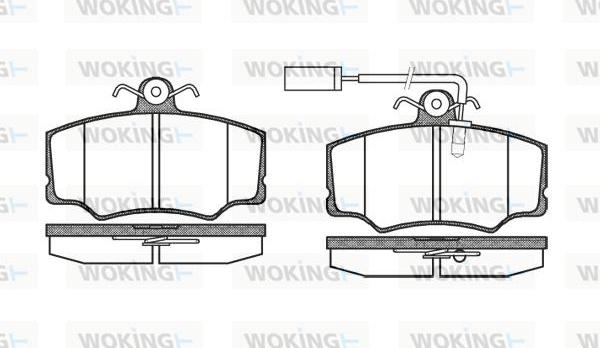 Woking P2123.02 - Гальмівні колодки, дискові гальма autocars.com.ua