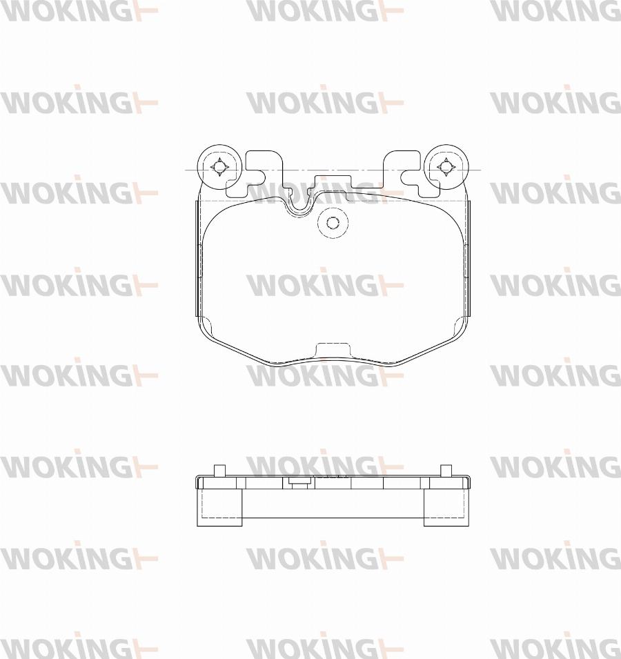 Woking P21403.10 - Гальмівні колодки, дискові гальма autocars.com.ua