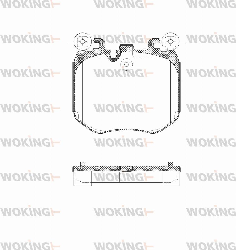 Woking P21503.00 - Гальмівні колодки, дискові гальма autocars.com.ua