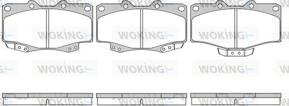 Woking P2153.04 - Гальмівні колодки, дискові гальма autocars.com.ua
