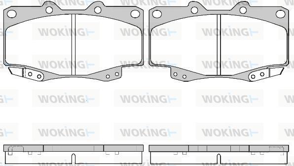 Woking P2153.22 - Гальмівні колодки, дискові гальма autocars.com.ua