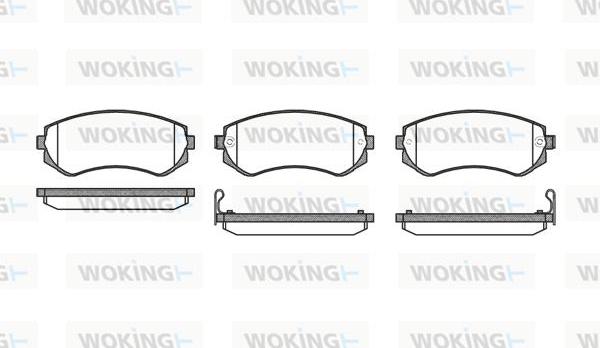 Woking P2173.12 - Гальмівні колодки, дискові гальма autocars.com.ua