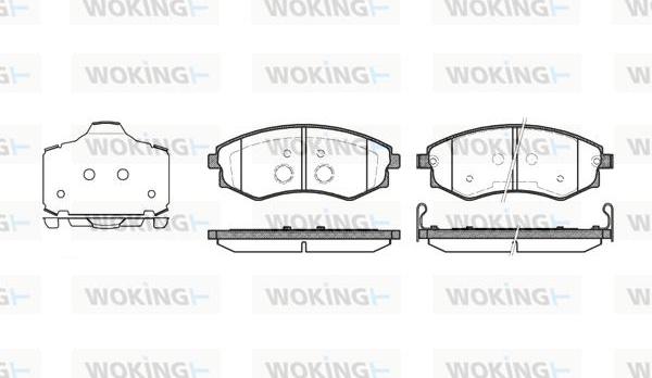 Woking P2183.03 - Тормозные колодки, дисковые, комплект avtokuzovplus.com.ua