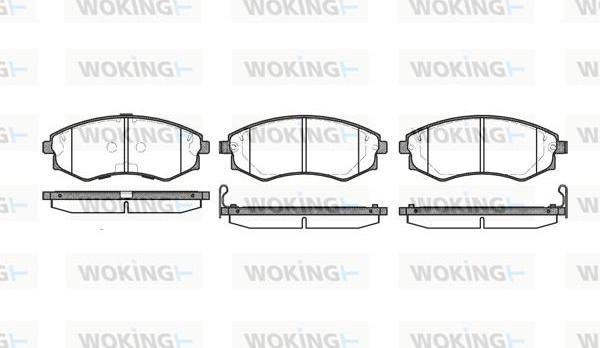 Woking P2183.32 - Гальмівні колодки, дискові гальма autocars.com.ua