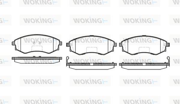 Woking P2183.52 - Гальмівні колодки, дискові гальма autocars.com.ua