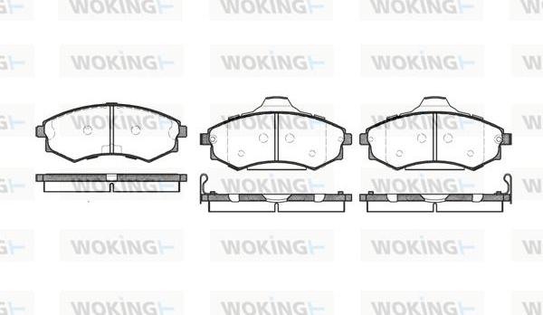 Woking P2183.82 - Гальмівні колодки, дискові гальма autocars.com.ua
