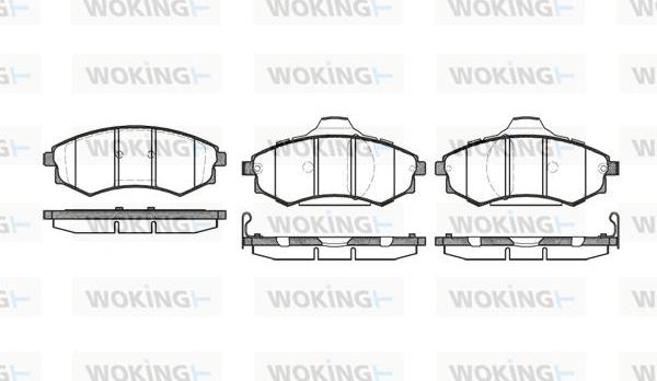 Woking P2183.92 - Гальмівні колодки, дискові гальма autocars.com.ua