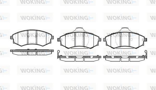 Woking P2183.92 - Тормозные колодки, дисковые, комплект avtokuzovplus.com.ua