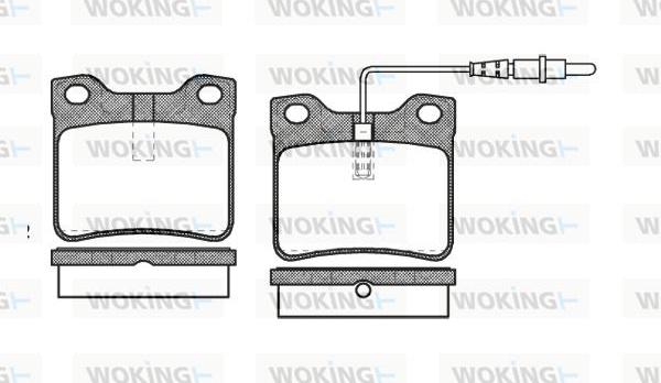 Woking P2213.22 - Гальмівні колодки, дискові гальма autocars.com.ua