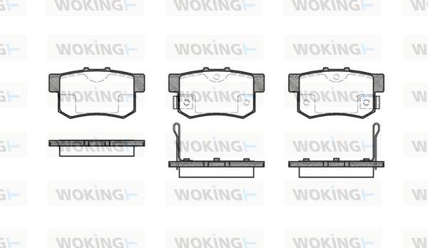 Woking P2253.02 - Гальмівні колодки, дискові гальма autocars.com.ua