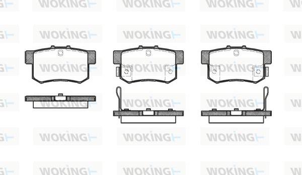 Woking P2253.22 - Гальмівні колодки, дискові гальма autocars.com.ua