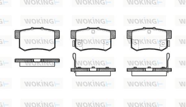 Woking P2253.32 - Тормозные колодки, дисковые, комплект avtokuzovplus.com.ua