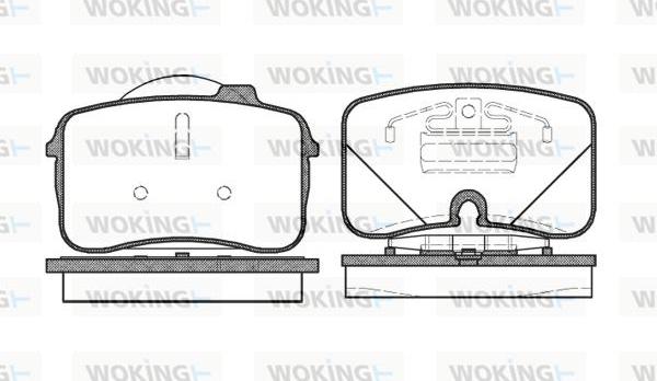 Woking P2283.00 - Гальмівні колодки, дискові гальма autocars.com.ua