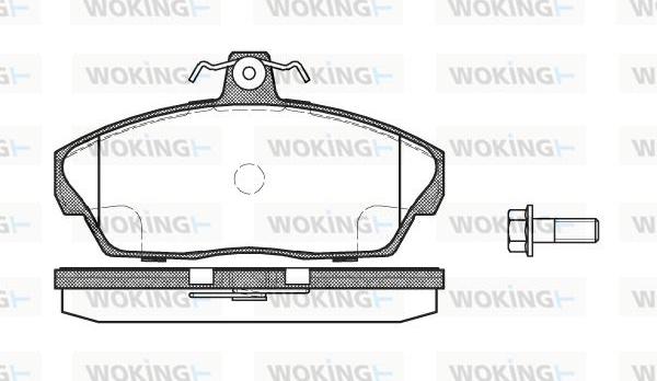 Woking P2373.10 - Гальмівні колодки, дискові гальма autocars.com.ua