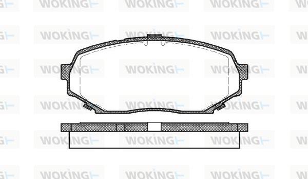 Woking P2393.00 - Тормозные колодки, дисковые, комплект autodnr.net