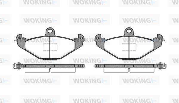 Woking P2453.00 - Тормозные колодки, дисковые, комплект avtokuzovplus.com.ua