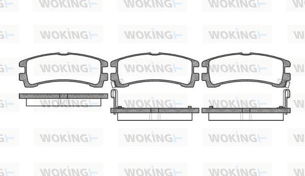 Woking P2473.02 - Гальмівні колодки, дискові гальма autocars.com.ua