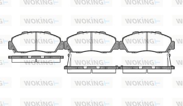 Woking P2513.02 - Гальмівні колодки, дискові гальма autocars.com.ua
