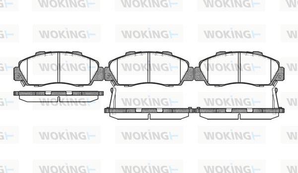 Woking P2513.32 - Гальмівні колодки, дискові гальма autocars.com.ua