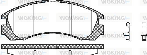 Woking P2543.32 - Гальмівні колодки, дискові гальма autocars.com.ua