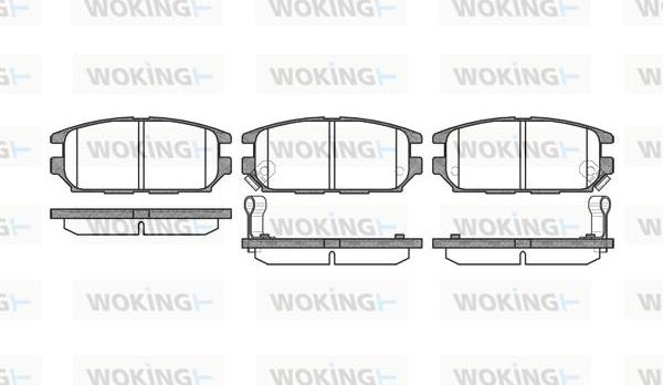 Woking P2563.12 - Гальмівні колодки, дискові гальма autocars.com.ua