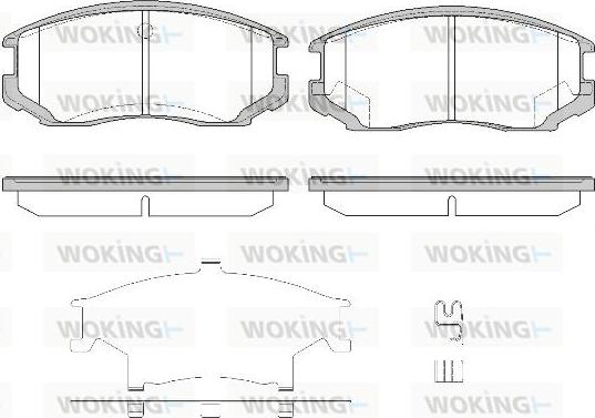 Woking P2573.32 - Гальмівні колодки, дискові гальма autocars.com.ua