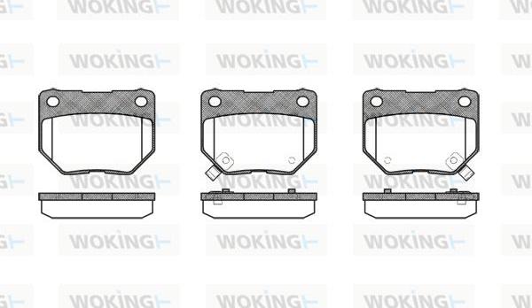 Woking P2653.02 - Тормозные колодки, дисковые, комплект avtokuzovplus.com.ua