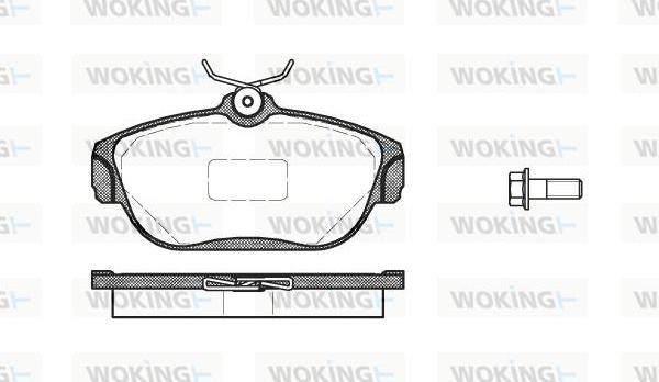 Woking P2683.00 - Тормозные колодки, дисковые, комплект avtokuzovplus.com.ua