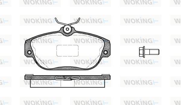 Woking P2683.10 - Тормозные колодки, дисковые, комплект avtokuzovplus.com.ua