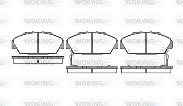 Woking P2713.02 - Гальмівні колодки, дискові гальма autocars.com.ua