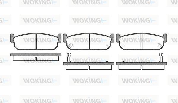 Woking P2733.02 - Гальмівні колодки, дискові гальма autocars.com.ua