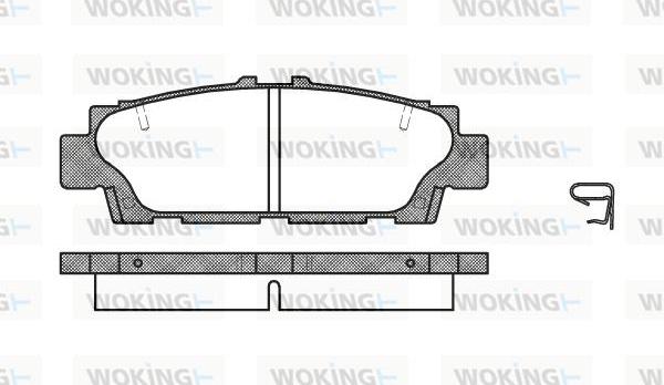 Woking P2763.00 - Гальмівні колодки, дискові гальма autocars.com.ua