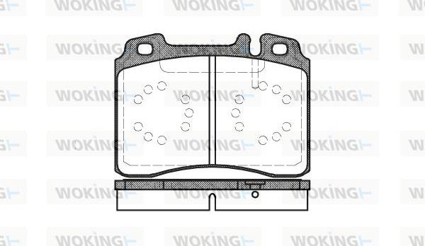 Woking P2793.00 - Тормозные колодки, дисковые, комплект autodnr.net