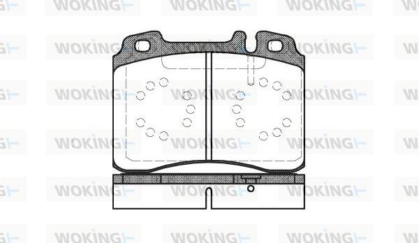 Woking P2793.20 - Тормозные колодки, дисковые, комплект autodnr.net