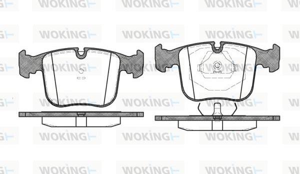 Woking P2803.00 - Гальмівні колодки, дискові гальма autocars.com.ua