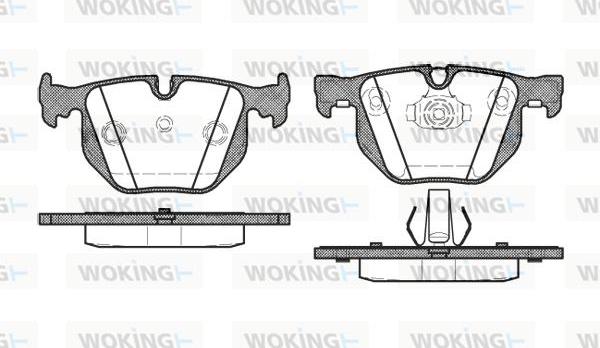 Woking P2813.40 - Тормозные колодки, дисковые, комплект avtokuzovplus.com.ua